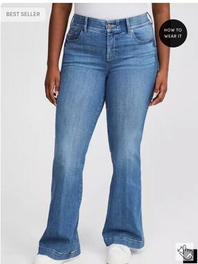 Torrid High-Rise Bombshell Flare Jeans – Size 18 Tall (35” inseam)